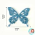 ASAS DE BORBOLETA DE EVA COM GLITTER - B01 - 6CM x 5CM - PACOTE COM 5 UNIDADES - comprar online