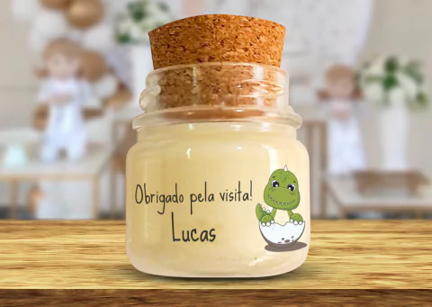 Imagem do Adesivo transparente para Mini vela - Etiqueta - vidro de 40ml - 4,5cmx2cm