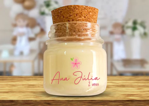 Adesivo transparente para Mini vela - Etiqueta - vidro de 40ml - 4,5cmx2cm - comprar online