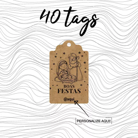40 tags natalinas - Menino Jesus