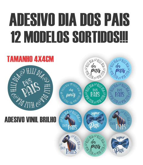 KIT ADESIVOS DIA DOS PAIS - vinil adesivo etiqueta - comprar online
