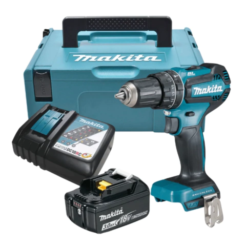 PARAFUSADEIRA FURADEIRA DE IMPACTO BRUSHLESS 18V 3.0AH - DHP485RF1J - MAKITA