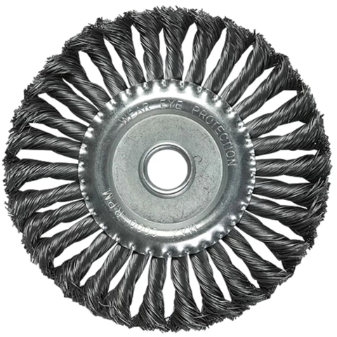 ESCOVA DE AÇO CARBONO CIRCULAR 100MM COM FURO DE 22,23MM - 746309 - MTX