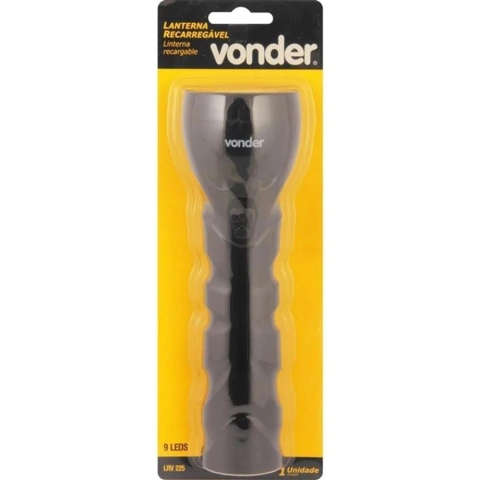 LANTERNA RECARREGÁVEL COM 9 LEDs BIVOLT - 8075225000 - VONDER
