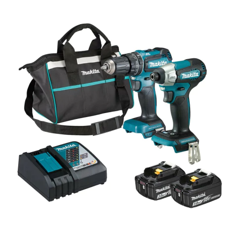COMBO FURADEIRA DHP485 E PARAFUSADEIRA DTD157 18V - DLX2416X1 - MAKITA
