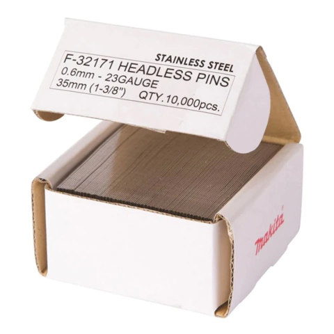 PINOS INOX P/PINADOR 0.6 X 35MM COM 10.000 PEÇAS - F-32171 - MAKITA