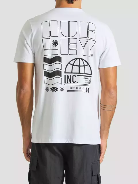 Camiseta Silk Stamp Branco Hurley