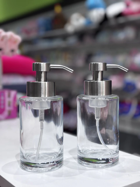 Dispenser jabón liquido vidrio transparente