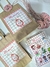 Kit Lembrancinha- Sacola Kraft Personalizada+ Lápis+ Cartela de Adesivo