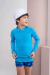 BLUSA INFANTIL UV TURQUESA