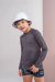 BLUSA INFANTIL UV CINZA/CHUMBO