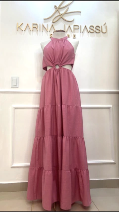 Vestido Madú Cor Rosa chiclete - Karina Japiassú Store
