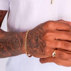 Pulseira Grumet 4mm - Banho Ouro 18k