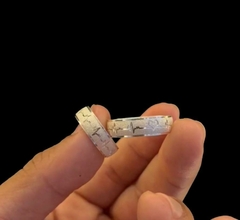 ALIANÇA 6MM C/ BATIMENTOS CAEDÍACOS (ANATÔMICA) I PRATA 925