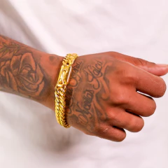 Pulseira Elo Duplo 18k - 20cm 13mm - comprar online