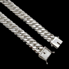 Corrente Duplo Grumet - 70cm 13mm Fecho Gaveta | Prata 925 - Realeza 925