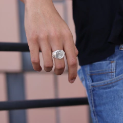 Conjunto Promocional 010-Anel+Pulseira | Prata 925 - Realeza 925
