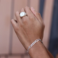Conjunto Promocional 010-Anel+Pulseira | Prata 925 - Realeza 925