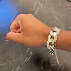 Pulseira Grumet - 23cm 18mm I Prata 925 - loja online