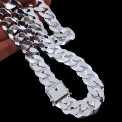 Corrente Grumet 60cm 17mm fecho Gaveta I Prata 925