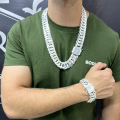 Conjunto Duplo Grumet - 70cm 22mm | Prata 925 na internet