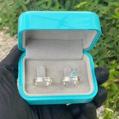 Trio de Alianças 5mm Miame Blue | Prata 925 - comprar online