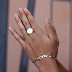 Conjunto Promocional 010-Anel+Pulseira | Prata 925 na internet