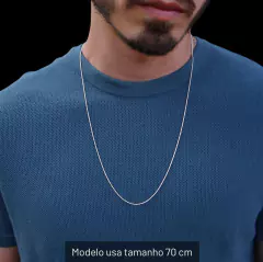 Corrente Cordão Baiano Fina I Prata 925 - comprar online