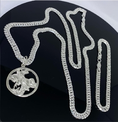Conjunto Duplo Grumet - 70cm I Prata 925 - comprar online