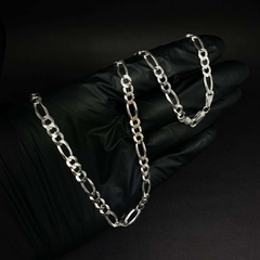 Corrente 3x1 - 70cm 5mm I Prata 925 - Realeza 925