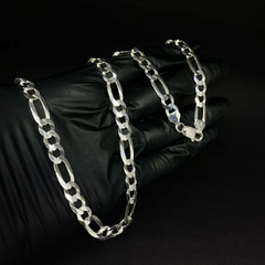 Corrente 3x1 - 70cm 9mm | Prata 925 na internet