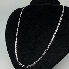 Corrente Tampa de Latinha - 3mm 70cm I Prata 925 - Realeza 925