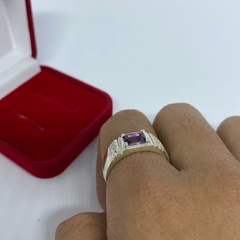 Dedeira com Pedra de Zircônio - 004 I Prata 925 - Realeza 925