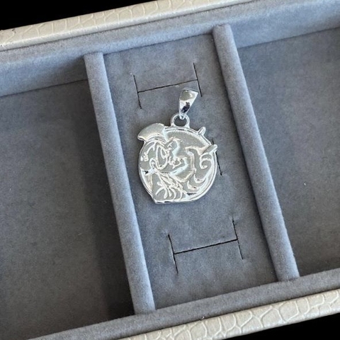 Pingente Tio Patinhas Círculo | Prata 925