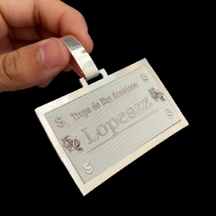Pingente Personalizado Tropa do Faz Acontence | Prata 925