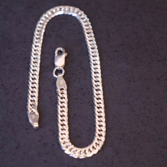 Pulseira Duplo Grumet - 21cm 6mm I Prata 925 na internet
