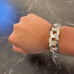 Pulseira Grumet - 23cm 18mm I Prata 925 - Realeza 925