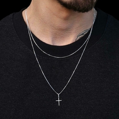 Kit Corrente Crucifixo e Veneziana I Prata 925 - comprar online