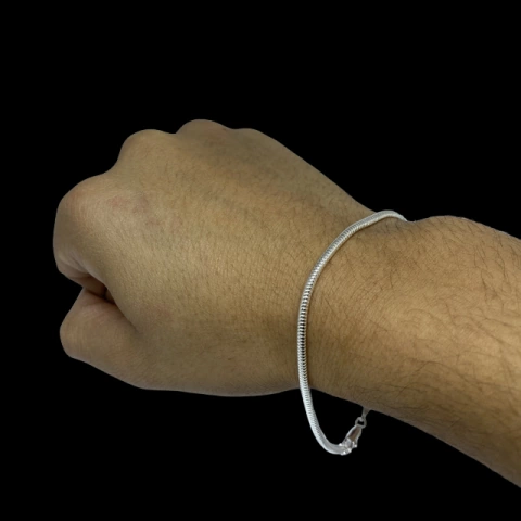 Pulseira Rabo de Rato - 21cm 3.5mm I Prata 925