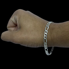 Pulseira 3x1 - 21cm 5mm I Prata 925