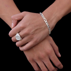 Conjunto Promocional 010-Anel+Pulseira | Prata 925