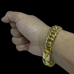 Pulseira Elo Duplo 18k - 20cm 13mm - comprar online