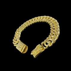 Pulseira Elo Duplo 18k - 20cm 13mm na internet