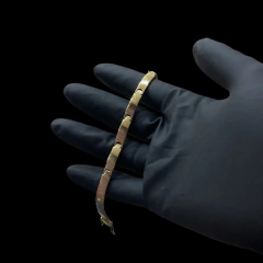 Bracelete Grego Moeda Antiga 6mm (Ouro Nórdico) | LANÇAMENTO - loja online