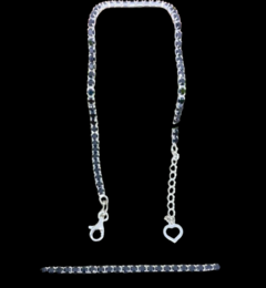 Pulseira Riviera Preta | Prata 925