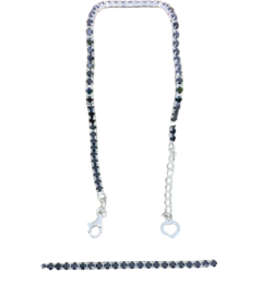 Pulseira Riviera Preta | Prata 925 na internet