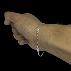 Pulseira 3x1 - 21cm 3mm I Prata 925