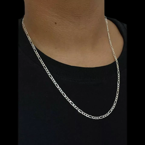 Corrente 3x1 - 60cm 3mm I Prata 925