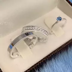 Trio de Aliança Mod. 055 I Prata 925