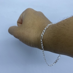 Pulseira 3x1 - 21cm 4.5mm I Prata 925 - loja online